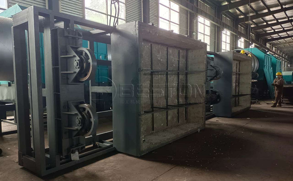 BST-30型号馬來西亞木材廠廢木料炭化設備第6張