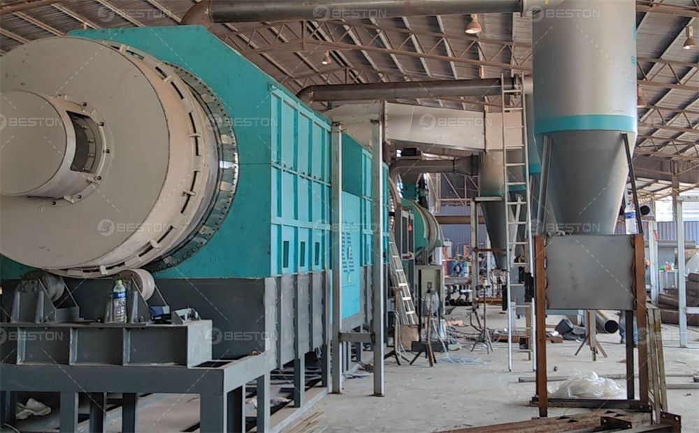 BST-30型号馬來西亞木材廠廢木料炭化設備第3張